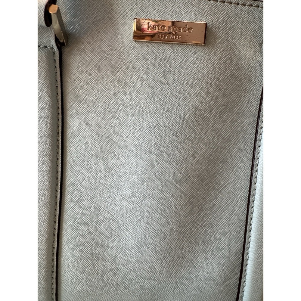 kate spade NEW YORK Mint Green Leather Purse W/Removable Strap Gently Used - Picture 7 of 16